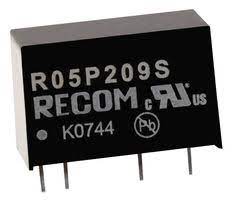 R05P15S/X2/R8 Recom DC/DC Converter 5Vin 1W Output 15V 66 mA SIP-7 Parts Distributor R05P15S/X2/R8 Recom DC/DC Converter 5Vin 1W Output 15V 66 mA SIP-7