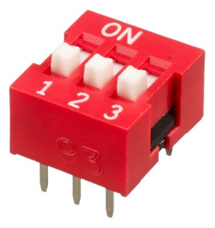 NDS-03V Diptronics DIP Switch 3-Pole Parts Distributor NDS-03V Diptronics DIP Switch 3-Pole