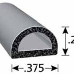 X-1153HT-SINGLE Trimlok D-Shaped Sponge Rubber Seal Parts Distributor X-1153HT-SINGLE Trimlok D-Shaped Sponge Rubber Seal