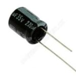 SKR221M1VG13V Cornell Dubilier Capacitor 220uF 35V 20% Radial