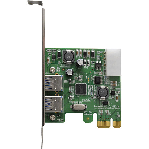 RocketU 1022C HighPoint Dual-Port USB 3.1 Adapter Parts Distributor RocketU 1022C HighPoint Dual-Port USB 3.1 Adapter