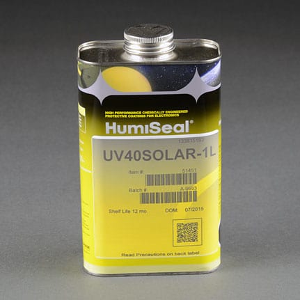 HumiSeal UV40 Dual Cure Acrylated Urethane Coating Parts Distributor UV40-LT Electronic Components