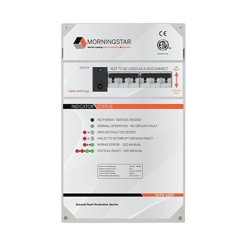 Morningstar GFPD-150V Ground Fault Protection Device For 150 Volt PV System Breakers Parts Distributor Morningstar GFPD-Ground Fault Protection Device for Charge Controller