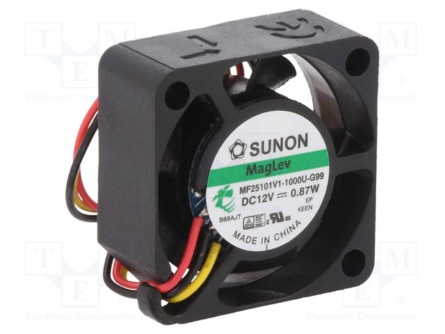 MEC0381V3-000U-A99 Sunon DC Fan 12V Axial Parts Distributor MEC0381V3-000U-A99 Sunon DC Fan 12V Axial