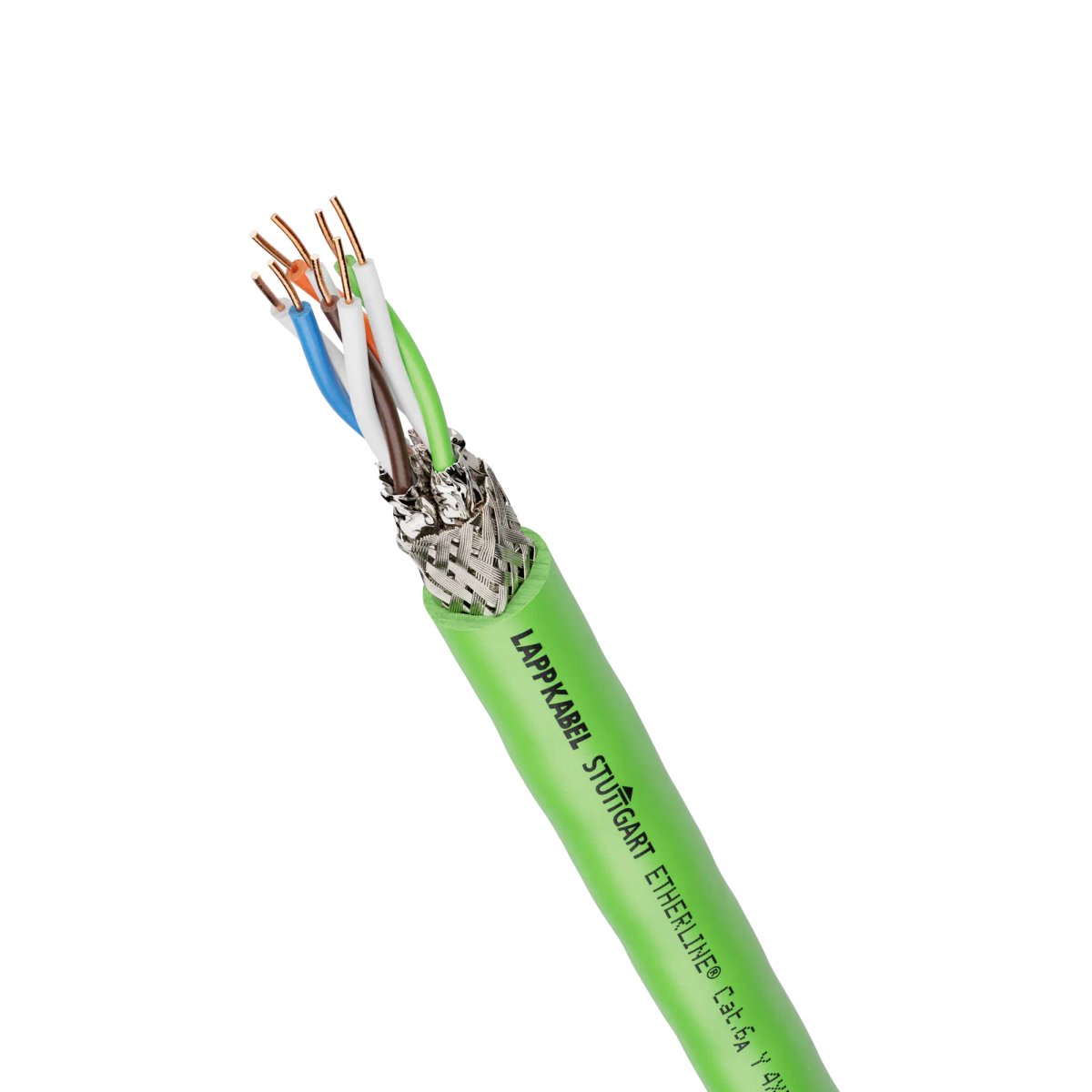 2170464 LAPP Etherline Multi-Pair, Cat6a Cable/Wire 22 AWG 8 (4 Pair Twisted) Conductor Green Parts Distributor 2170464 LAPP Etherline Multi-Pair, Cat6a Cable/Wire 22 AWG 8 (4 Pair Twisted) Conductor Green