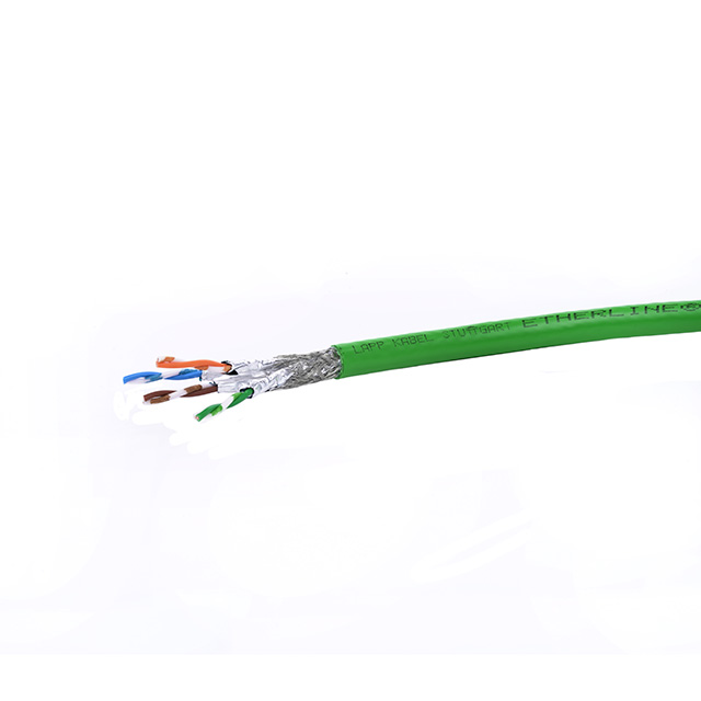 2170472 LAPP Etherline Multi-Pair, Cat7 Cable/Wire 22 AWG 8 (4 Pair Twisted) Conductor Green Parts Distributor 2170472 LAPP Etherline Multi-Pair, Cat7 Cable/Wire 22 AWG 8 (4 Pair Twisted) Conductor Green