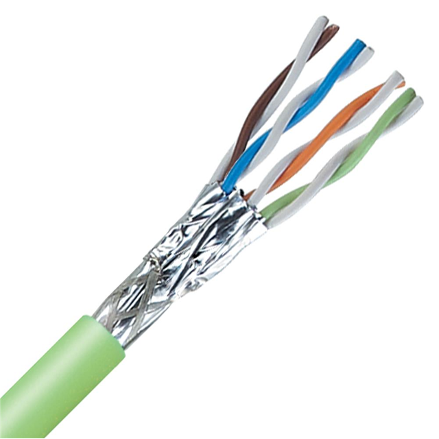 2170474 LAPP Etherline Multi-Pair, Cat7 Cable/Wire 22 AWG 8 (4 Pair Twisted) Conductor Green Parts Distributor 2170474 LAPP Etherline Multi-Pair, Cat7 Cable/Wire 22 AWG 8 (4 Pair Twisted) Conductor Green
