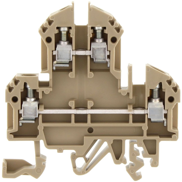 1020.2 Conta-Clip Connector Terminal Block 4-Poles Feed Through Beige Parts Distributor 1020.2 Conta-Clip Connector Terminal Block 4-Poles Feed Through Beige