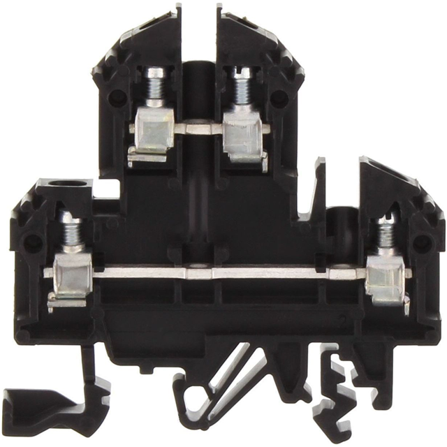 1020.4 Conta-Clip Connector Terminal Block 4-Poles Feed Through Black Parts Distributor 1020.4 Conta-Clip Connector Terminal Block 4-Poles Feed Through Black