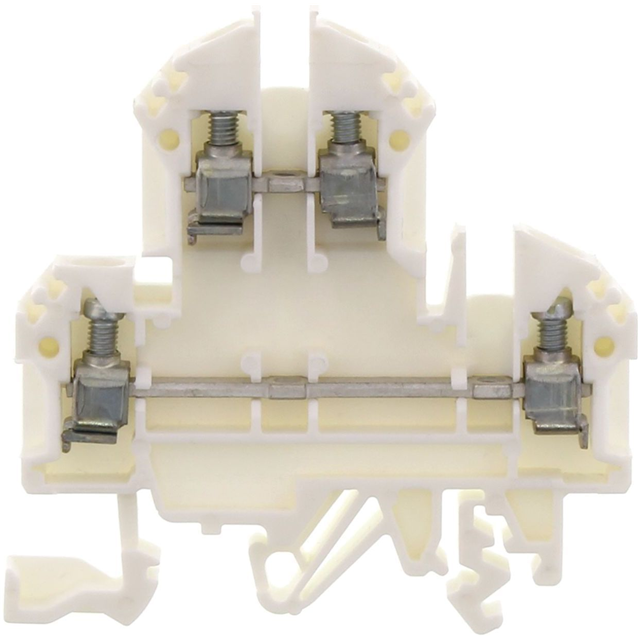 1020.7 Conta-Clip Connector Terminal Block 4-Poles Feed Through White Parts Distributor 1020.7 Conta-Clip Connector Terminal Block 4-Poles Feed Through White