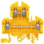 1020.8 Conta-Clip Connector Terminal Block 4-Poles Feed Through Yellow Parts Distributor 1020.8 Conta-Clip Connector Terminal Block 4-Poles Feed Through Yellow
