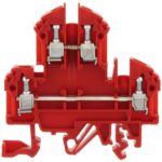 1020.9 Conta-Clip Connector Terminal Block 4-Poles Feed Through Red Parts Distributor 1020.9 Conta-Clip Connector Terminal Block 4-Poles Feed Through Red