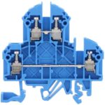 1206.5 Conta-Clip Connector Terminal Block 4-Poles Feed Through Blue
