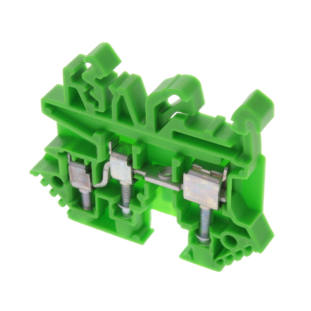 1210.1 Conta-Clip Connector Terminal Block 3-Poles Feed Through Green Parts Distributor 1210.1 Conta-Clip Connector Terminal Block 3-Poles Feed Through Green