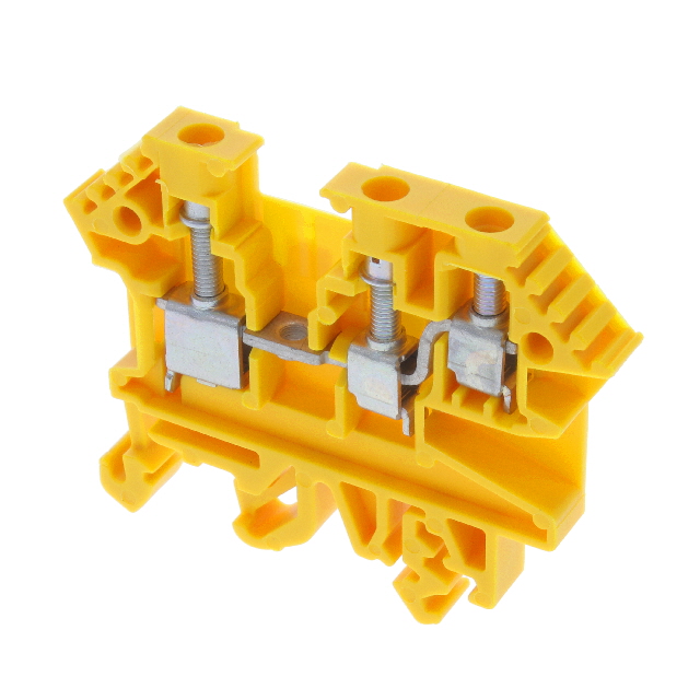 1210.8 Conta-Clip Connector Terminal Block 3-Poles Feed Through Yellow Parts Distributor 1210.8 Conta-Clip Connector Terminal Block 3-Poles Feed Through Yellow