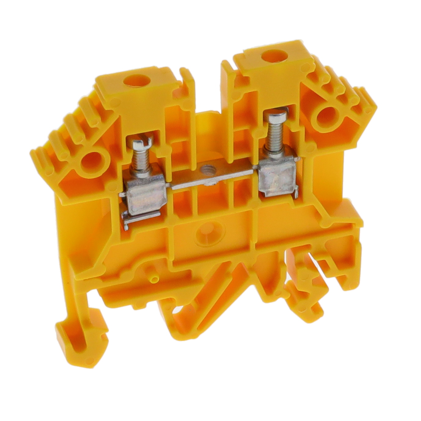 1296.8 Conta-Clip Connector Terminal Block 2-Poles Feed Through Yellow Parts Distributor 1296.8 Conta-Clip Connector Terminal Block 2-Poles Feed Through Yellow
