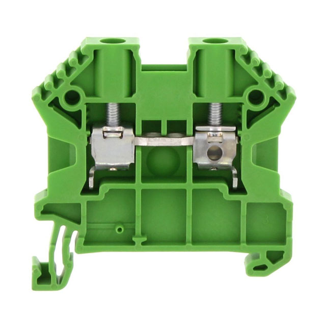 17104.1 Conta-Clip Connector Terminal Block 2-Poles Feed Through Green Parts Distributor 17104.1 Conta-Clip Connector Terminal Block 2-Poles Feed Through Green