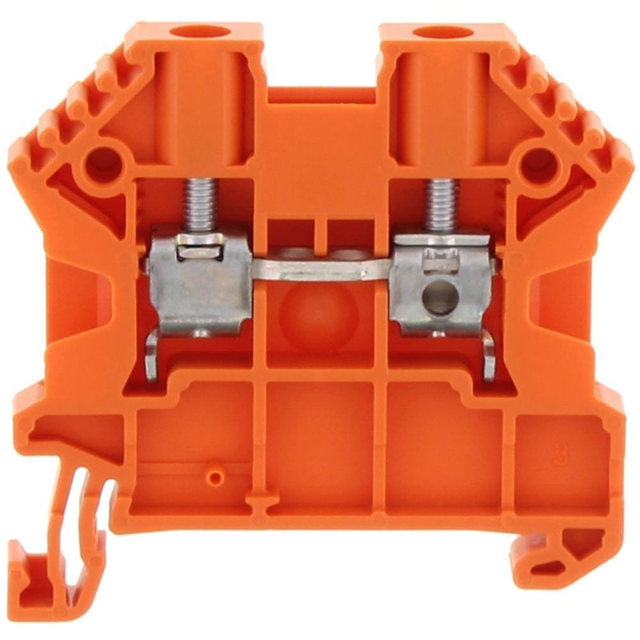 17104.3 Conta-Clip Connector Terminal Block 2-Poles Feed Through Orange Parts Distributor 17104.3 Conta-Clip Connector Terminal Block 2-Poles Feed Through Orange