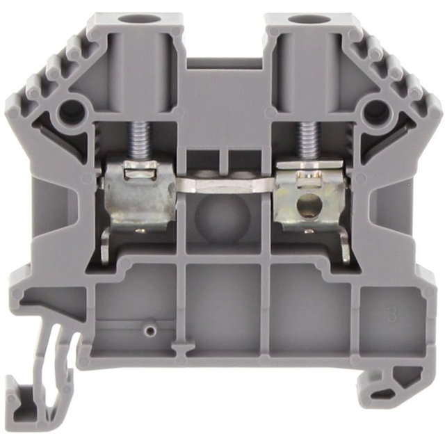 17104.6 Conta-Clip Connector Terminal Block 2-Poles Feed Through Gray Parts Distributor 17104.6 Conta-Clip Connector Terminal Block 2-Poles Feed Through Gray