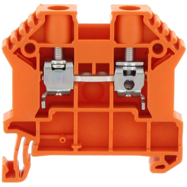 17108.3 Conta-Clip Connector Terminal Block 2-Poles Feed Through Orange Parts Distributor 17108.3 Conta-Clip Connector Terminal Block 2-Poles Feed Through Orange