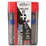 70242 Wiha Tools TERMINATORBLUE IMPACT BIT/S Parts Distributor 70242 Wiha Tools TERMINATORBLUE IMPACT BIT/S