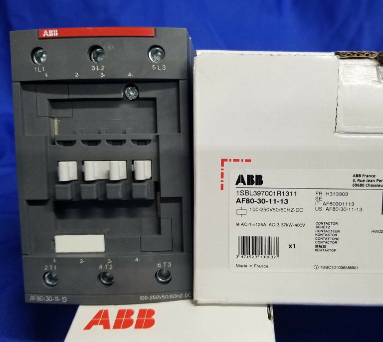 AF80-30-11-13 ABB Contactor 105A 100V 3 Poles Parts Distributor AF80-30-11-13 ABB Contactor 105A 100V 3 Poles