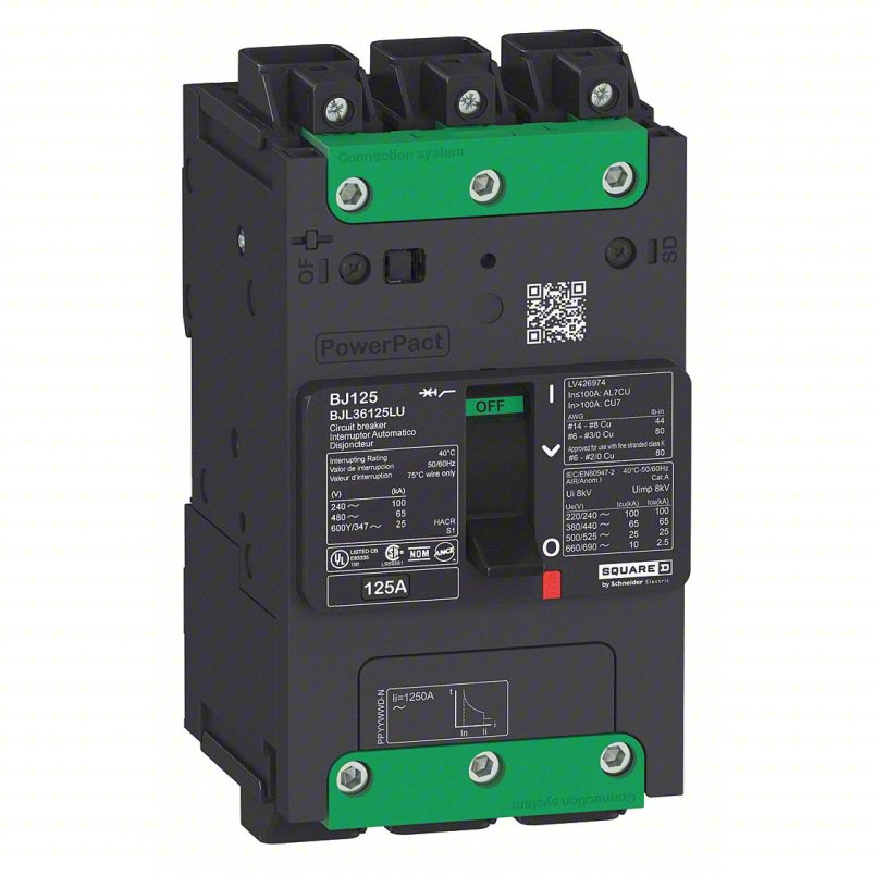 BJL36110LU SquareD Circuit Breaker 110A 690V DIN Rail Parts Distributor BJL36110LU SquareD Circuit Breaker 110A 690V DIN Rail