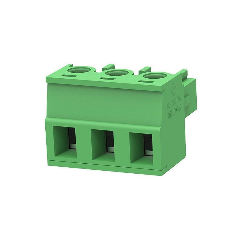 15EDGK-5.08-03P-14-00L(H) Degson Terminal Block PLUG 3Position 5.08mm Green Parts Distributor 15EDGK-5.08-03P-14-00L(H) Degson Terminal Block PLUG 3Position 5.08mm Green