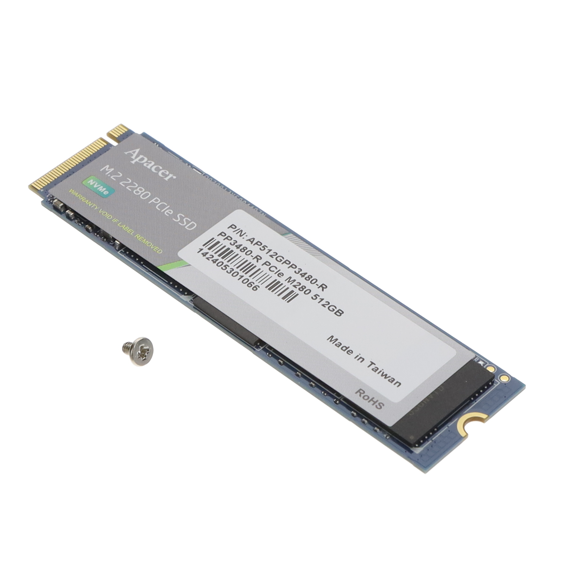 AP512GPP3480-R Apacer M.2 Module 512GB NVMe Drive Parts Distributor AP512GPP3480-R Apacer M.2 Module 512GB NVMe Drive