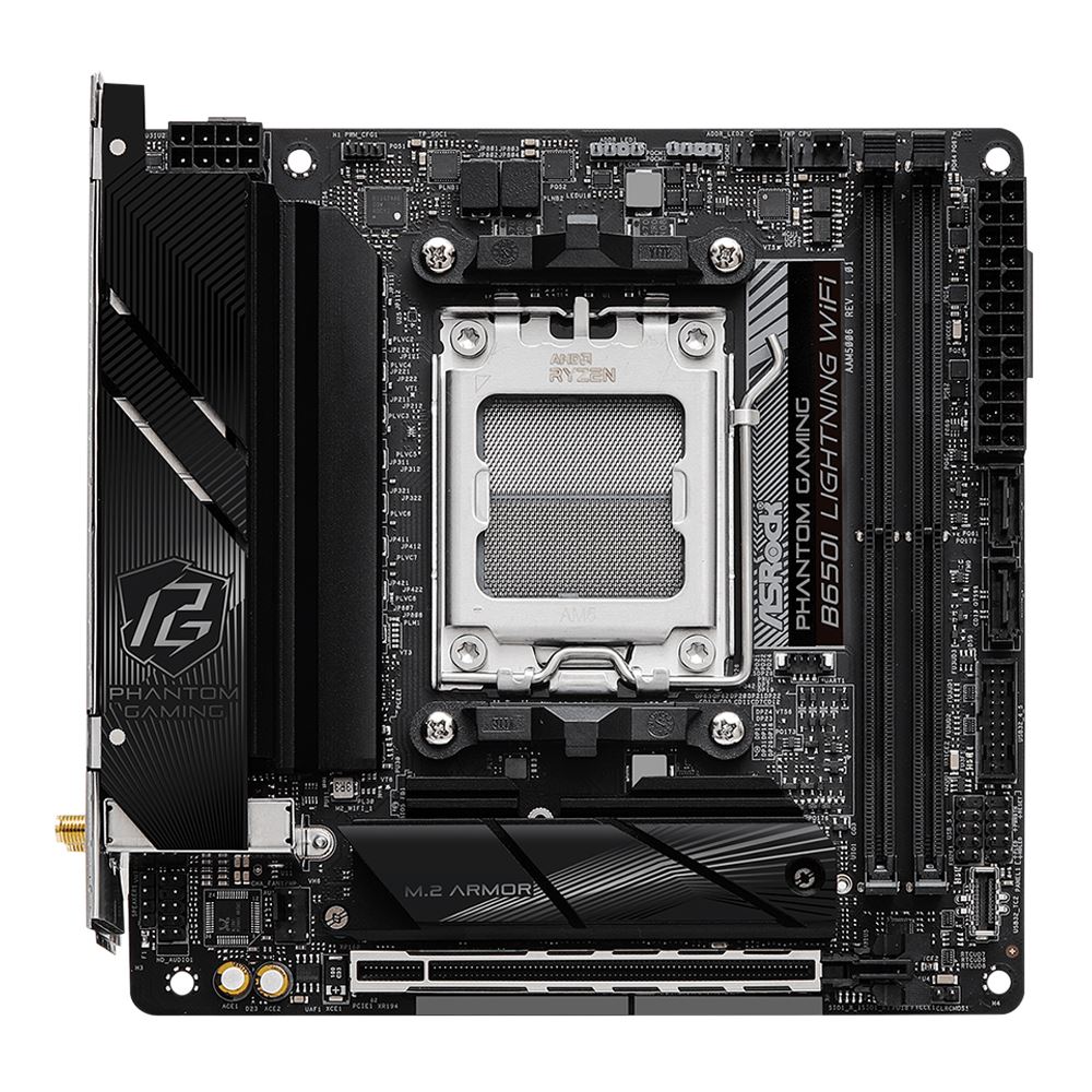 ASRock B650I WiFi 6E AMD Ryzen Micro ATX Motherboard M.2 RGB LED BIOS Flashback Parts Distributor ASRock B650I WiFi 6E AMD Ryzen Micro ATX Motherboard M.2 RGB LED BIOS Flashback