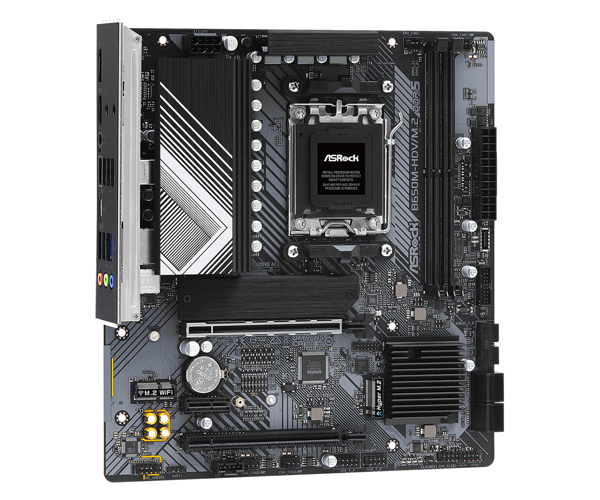 B650M-HDV/M.2 ASRock AMD Ryzen Micro ATX Motherboard Parts Distributor B650M-HDV/M.2 ASRock AMD Ryzen Micro ATX Motherboard - Image 2