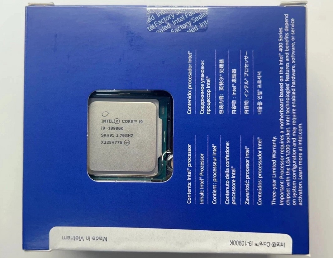 BX8070110900K Intel Core i9-10900K CPU / Processor Parts Distributor BX8070110900K Intel Core i9-10900K CPU / Processor - Image 2