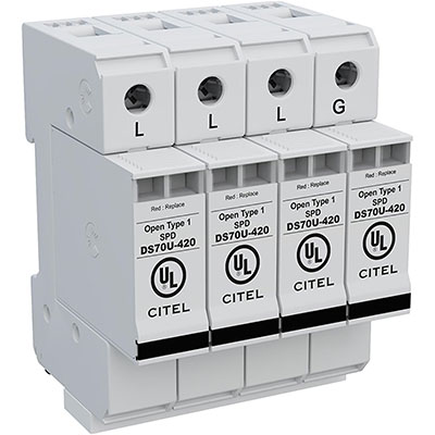 DS74US-600D Citel Surge Protector 600V DIN Rail Parts Distributor DS74US-600D Citel Surge Protector 600V DIN Rail