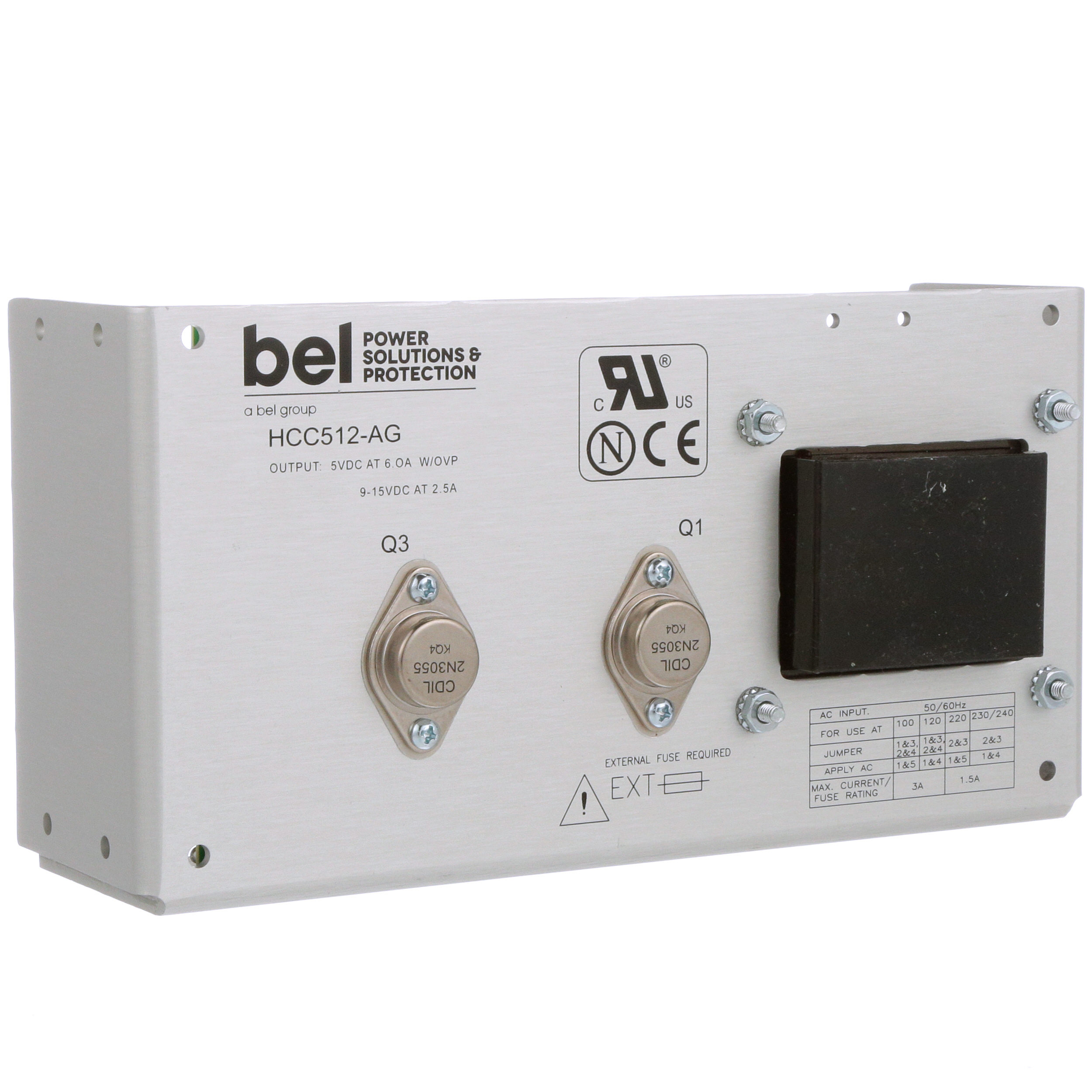 HBB15-1.5-AG Bel Linear Open Frame Power Supplies +-12V 1.5A Parts Distributor HBB15-1.5-AG Bel Linear Open Frame Power Supplies +-12V 1.5A - Image 2