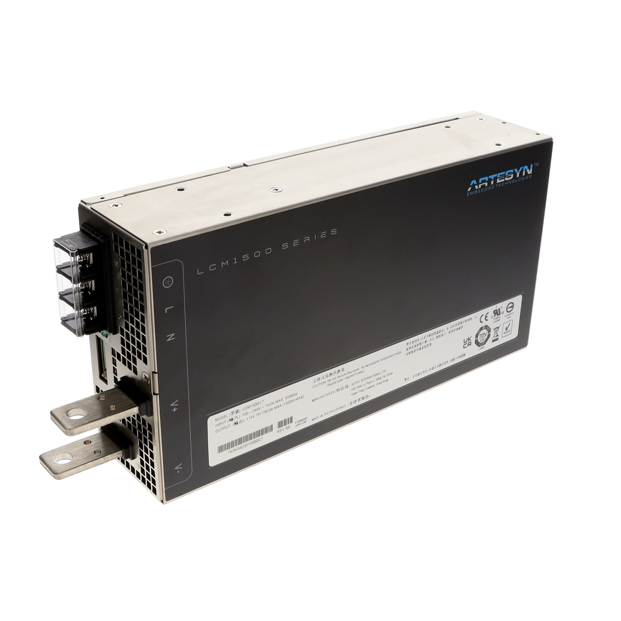LCM1500N-T Artesyn Power Supply 15V 100A 1500W Chassis Mount Parts Distributor LCM1500N-T Artesyn Power Supply 15V 100A 1500W Chassis Mount