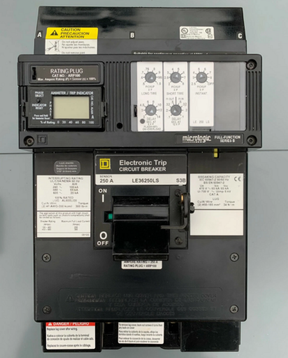 LE36250LS SquareD Circuit Breaker 250A 600V 3-Poles
