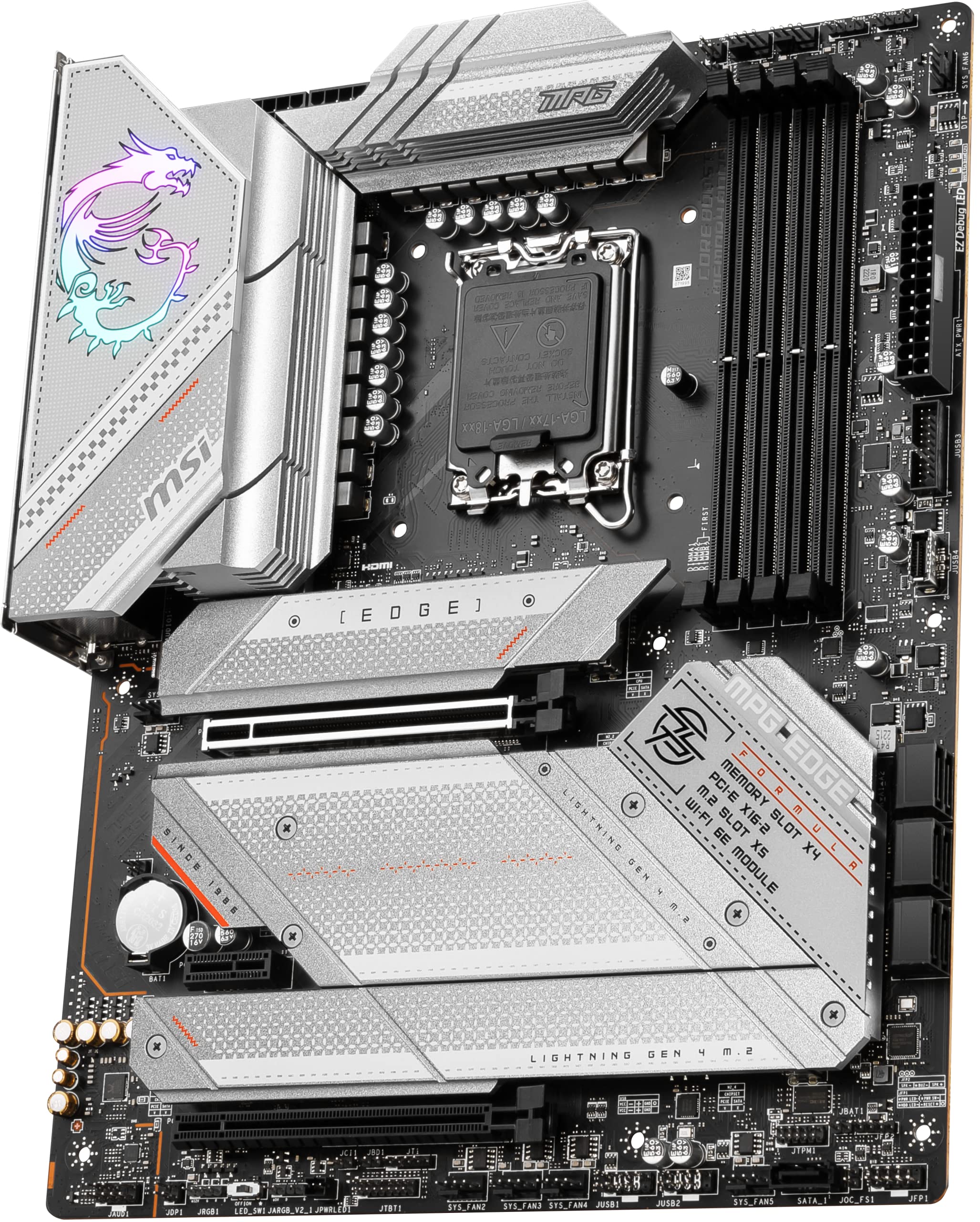 MPG Z790 EDGE WIFI MSI ATX Motherboard Intel Z790 Chipset, Socket LGA-1700 Parts Distributor MPG Z790 EDGE WIFI MSI ATX Motherboard Intel Z790 Chipset, Socket LGA-1700 - Image 2
