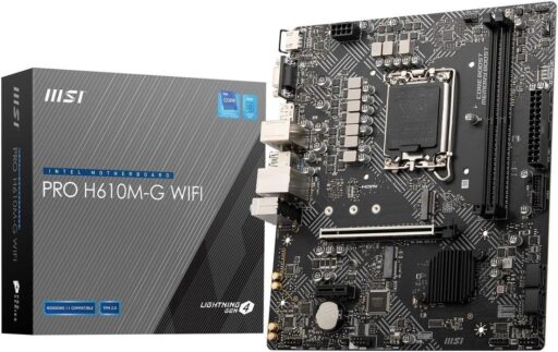 PRO H610M-G MSI Micro ATX Intel Motherboard DDR4 LGA-1700