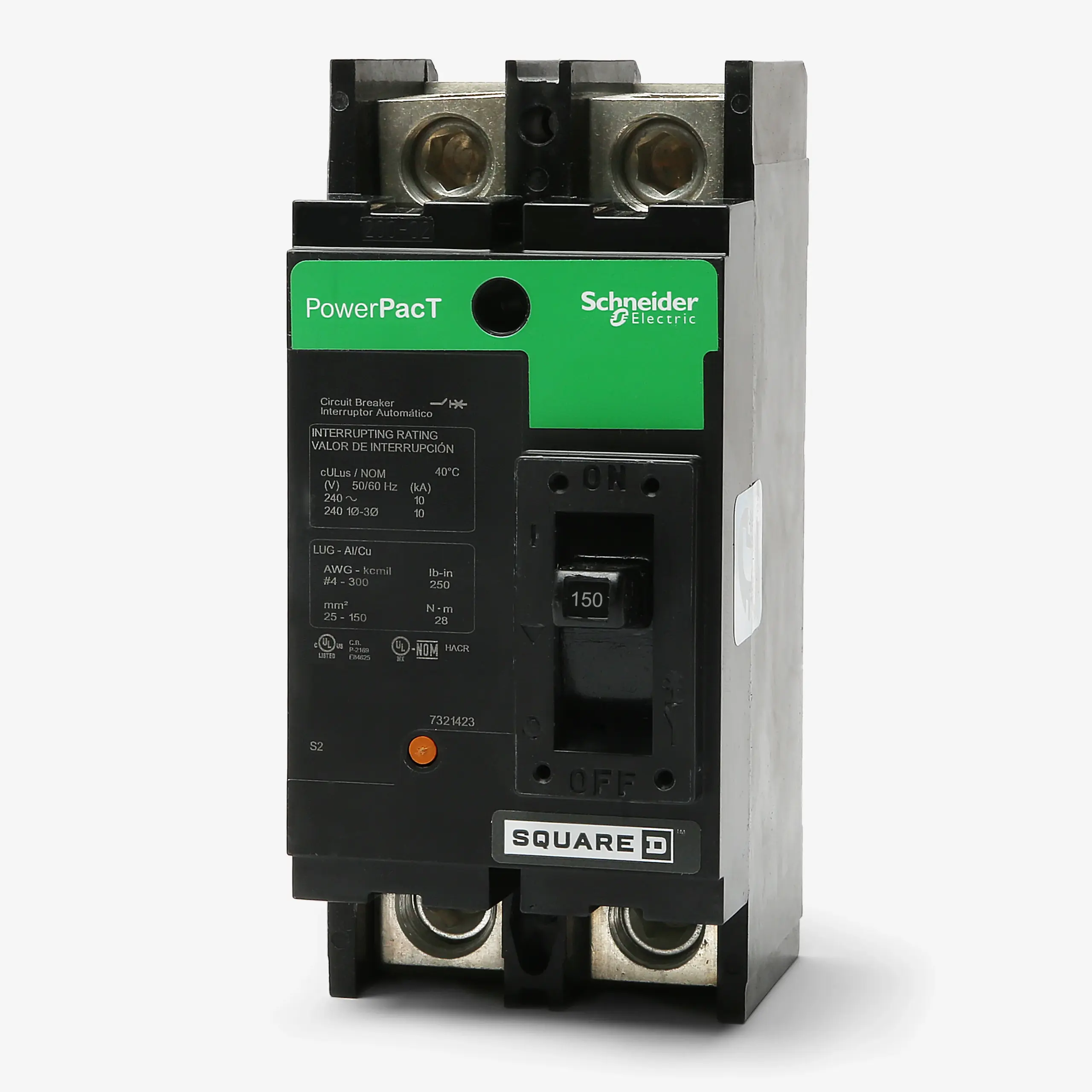 QBL22150 Schneider Circuit Breaker 240V 150A 2-Poles Parts Distributor QBL22150 Schneider Circuit Breaker 240V 150A 2-Poles