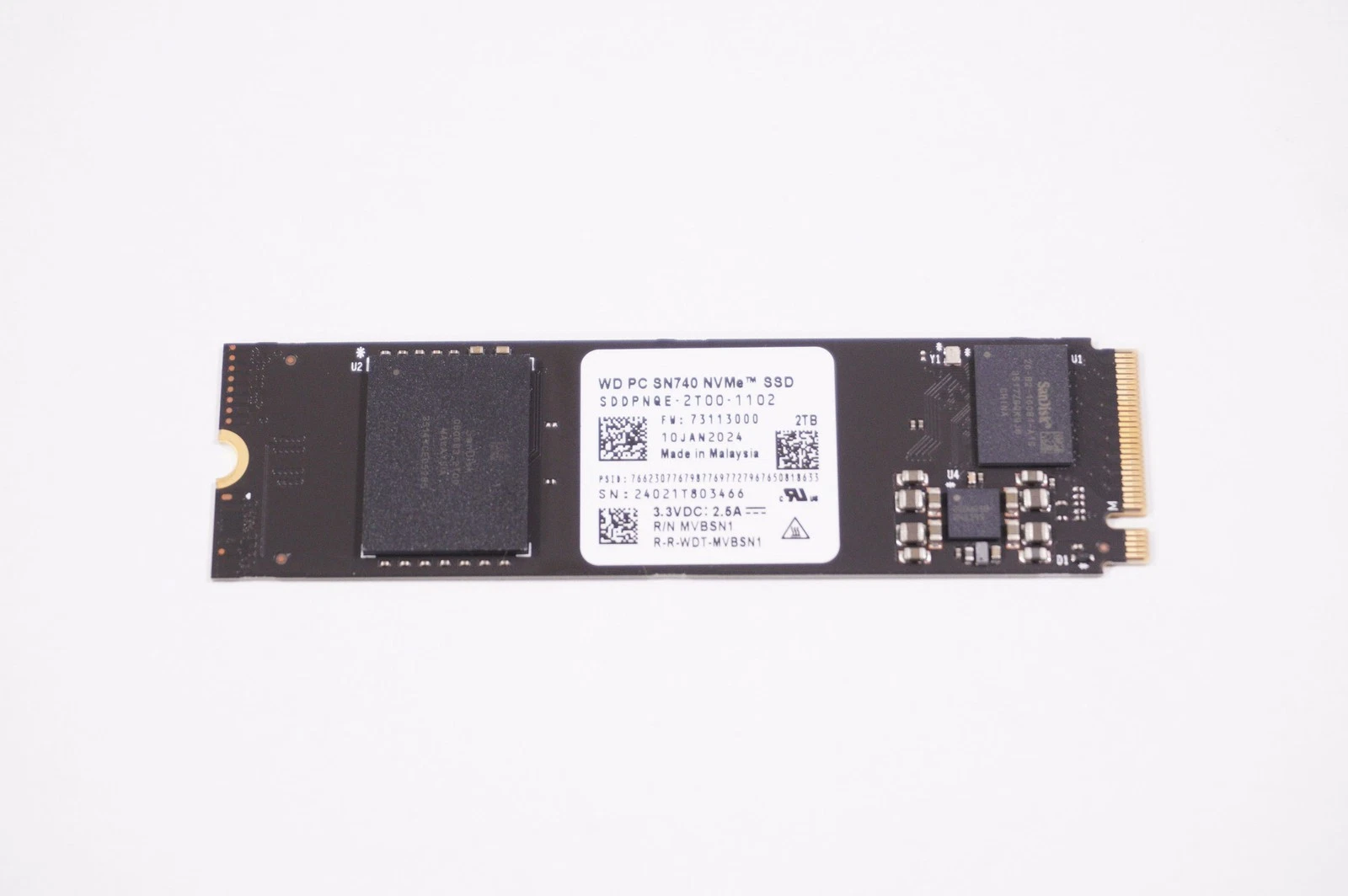 SDSSDX3N-2T00-G26 SanDisk 2TB SSD Drive Parts Distributor SDSSDX3N-2T00-G26 SanDisk 2TB SSD Drive