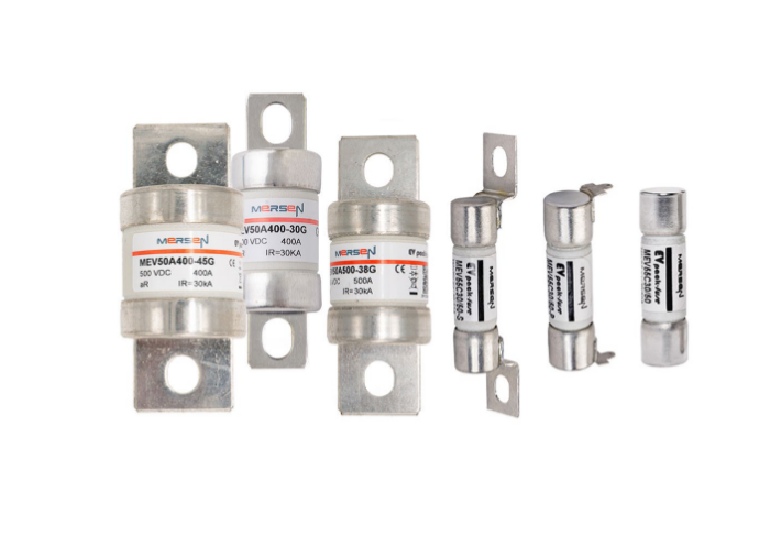 MEV55C20-S Mersen EV Fuse 550V 20A PC Mount Parts Distributor MEV55C20-S Mersen EV Fuse 550V 20A PC Mount