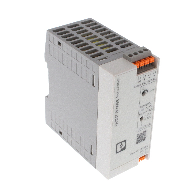 2904607 Phoenix Contact AC/DC DIN Rail Power Supply 12V 90W Parts Distributor 2904607 Phoenix Contact AC/DC DIN Rail Power Supply 12V 90W