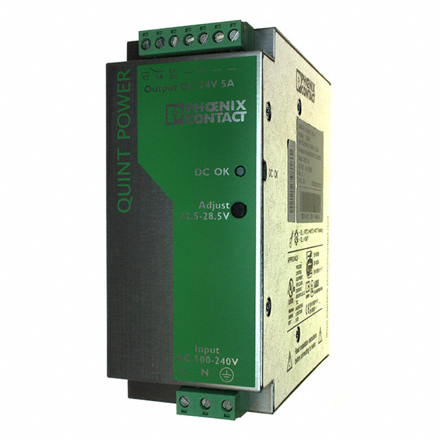 2938581 Phoenix Contact AC/DC DIN Rail Power Supply 24V 120W Parts Distributor 2938581 Phoenix Contact AC/DC DIN Rail Power Supply 24V 120W