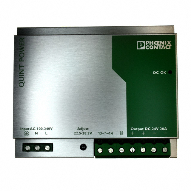 2938620 Phoenix Contact AC/DC DIN Rail Power Supply 24V 480W Parts Distributor 2938620 Phoenix Contact AC/DC DIN Rail Power Supply 24V 480W