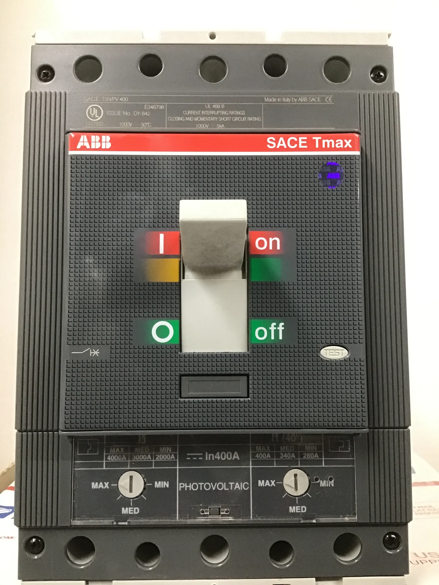T6N 800 TMA 800-8000 3p F F ABB Circuit Breaker 1000A 1000V 3-Pole Parts Distributor T6N 800 TMA 800-8000 3p F F ABB Circuit Breaker 1000A 1000V 3-Pole