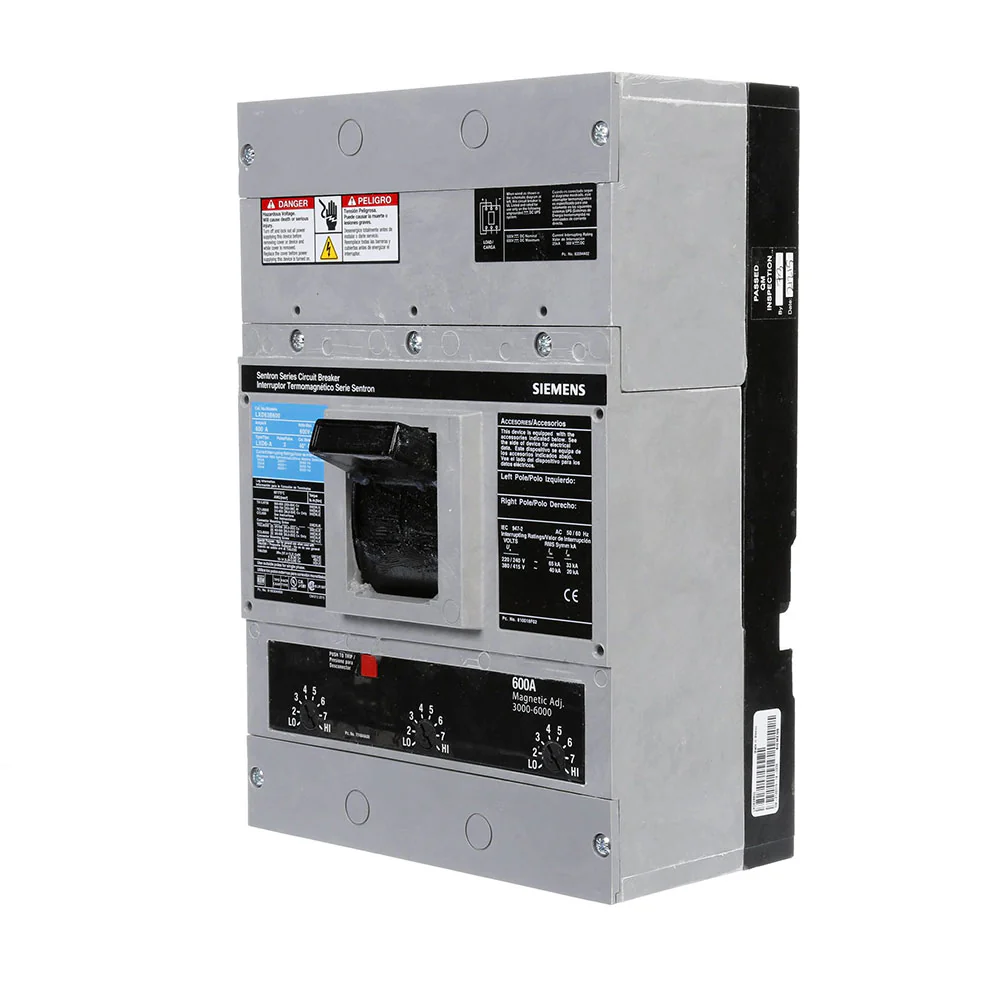 LXD63L600 Siemens Circuit Breaker 600V 600A 3 Pole Parts Distributor LXD63L600 Siemens Circuit Breaker 600V 600A 3 Pole