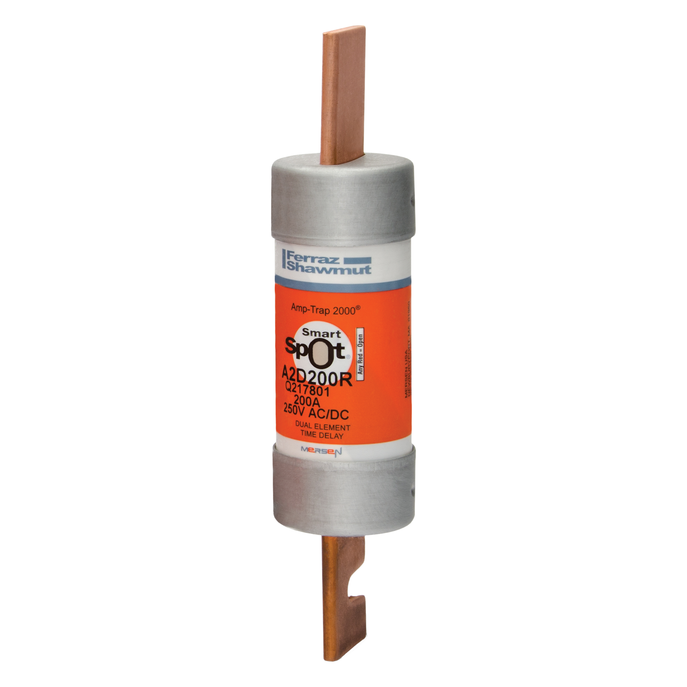 A2D200R Mersen Fuse 200A 250VAC Cylindrical Cartridge Parts Distributor A2D200R Mersen Fuse 200A 250VAC Cylindrical Cartridge