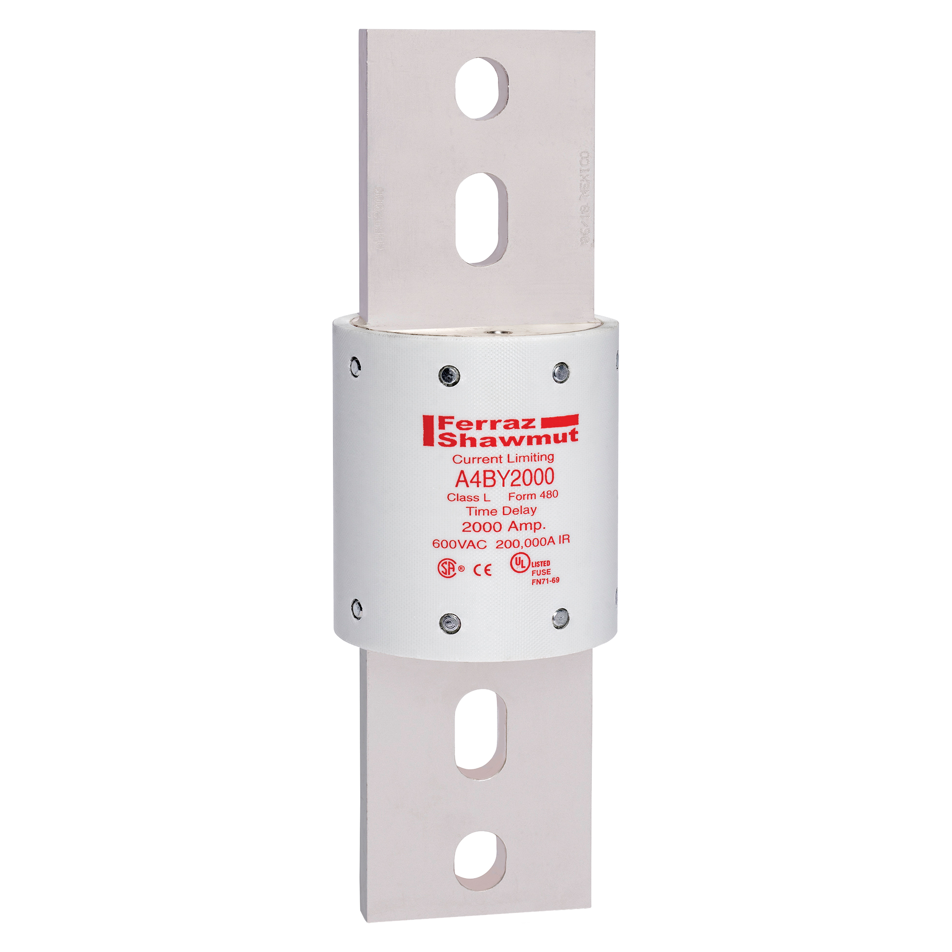 A4BY2000 Mersen Fuse 2kA 600VAC Cylindrical Blades Parts Distributor A4BY2000 Mersen Fuse 2kA 600VAC Cylindrical Blades