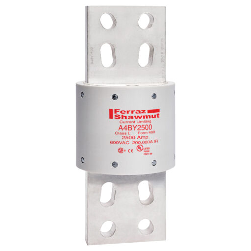 A4BY2500 Mersen Fuse 2.5kA 600VAC Cylindrical Blades Parts Distributor A4BY2500 Mersen Fuse 2.5kA 600VAC Cylindrical Blades