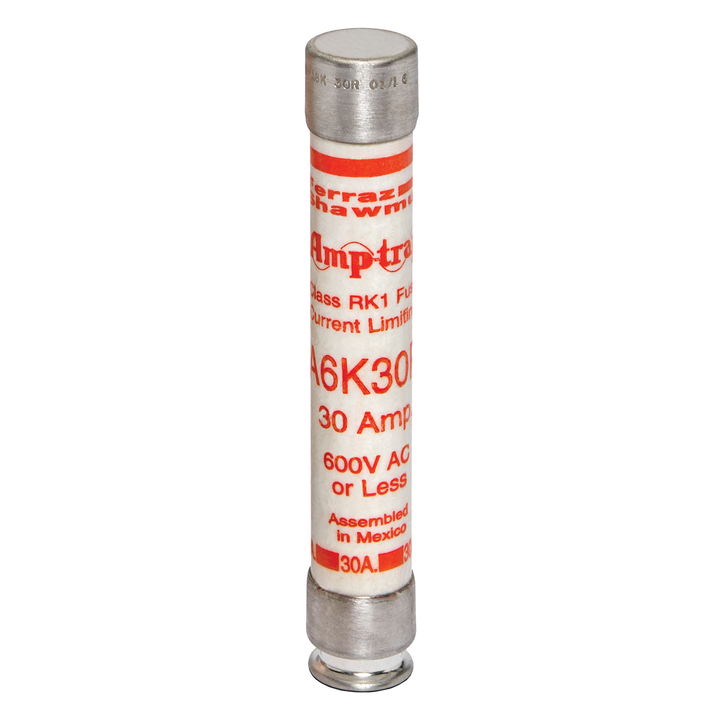 A6K30R Mersen Fuse 30A 600VAC Cartridge Parts Distributor A6K30R Mersen Fuse 30A 600VAC Cartridge